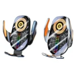 15W Car Sound Pickup Atmosphere Light Wireless Mobile Phone Charging Stand - Image 2