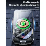 15W Car Sound Pickup Atmosphere Light Wireless Mobile Phone Charging Stand - Image 8