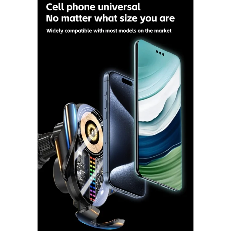 TBD06055970_B8.webp 15W Car Sound Pickup Atmosphere Light Wireless Mobile Phone Charging Stand - Image 9