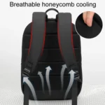 SKV B22016 Men Business Casual Double Shoulder Bag Outdoor Travel Laptop Backpack - Image 5