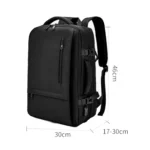 SKV BLB2006 Men Business Travel Double Shoulder Bag Large Capacity Casual Laptop Backpack - Image 2