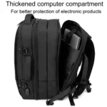 SKV BLB2006 Men Business Travel Double Shoulder Bag Large Capacity Casual Laptop Backpack - Image 4