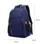 SKV B23344 Men Large Capacity Business Laptop Backpack Outdoor Traveling Double Shoulder Bag - Image 3