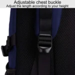 SKV B23344 Men Large Capacity Business Laptop Backpack Outdoor Traveling Double Shoulder Bag - Image 7