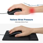 Rectangular Memory Foam Slow Rebound Wrist Breathable Mouse Pad - Image 6