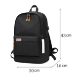SKV B21071 Large Capacity Student School Bags Leisure Traveling Double Shoulder Laptop Backpack - Image 2