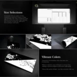 Ink Painting Cherry Blossom Rubber Non-Slip Mouse Pad Desk Mat - Image 3