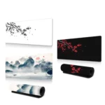 Ink Painting Cherry Blossom Rubber Non-Slip Mouse Pad Desk Mat - Image 2