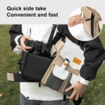 Large Capacity DSLR Camera Storage Bag Casual Double Shoulder Load Reducing Breathable Backpack - Image 6
