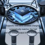 15W Mobile Phones Snap-on Car Wireless Charging Holder - Image 3