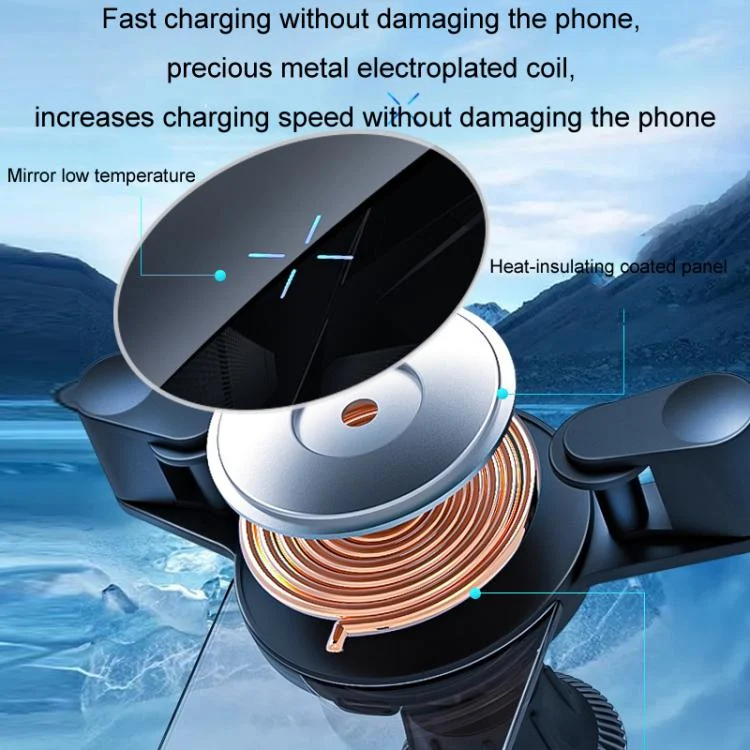 TBD06056414_B3.webp 15W Mobile Phones Snap-on Car Wireless Charging Holder - Image 4