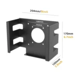 For Mac Studio Under Desk Metal Bracket Cooling Storage Wall Mount Stand - Image 3