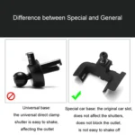 For Volvo Left Driving Car-Mounted Special Mobile Phone Navigation Bracket Base - Image 2