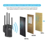Urant U9 300Mbps 2.4G Wireless Repeater WiFi Signal Amplifier Support WPS Quick Setting - Image 5