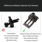 For Peugeot Left Driving Car-Mounted Special Mobile Phone Navigation Bracket Base - Image 2