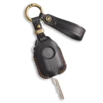 Hallmo For Peugeot Django 150 Motorcycle Natural Cowhide Key Protective Cover