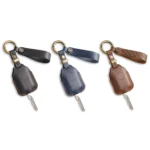 Hallmo For Peugeot Django 150 Motorcycle Natural Cowhide Key Protective Cover - Image 2