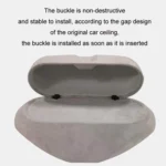 For Tesla Suede Leather Glasses Storage Box - Image 3