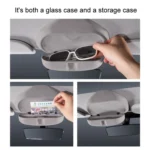 For Tesla Suede Leather Glasses Storage Box - Image 6