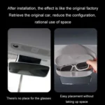 For Tesla Suede Leather Glasses Storage Box - Image 8