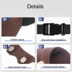 Car Sports Seats With One-Piece Headrests Furring Storage Metal Hooks - Image 4
