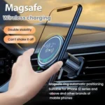 15W Car Magnetic Wireless Charging Phone Holder Alloy Base - Image 4