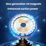 15W Car Magnetic Wireless Charging Phone Holder Alloy Base - Image 6