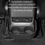 For Tesla Model 3/Y Rear Air Outlet Anti-kick Storage Box Cup Holder - Image 7