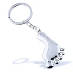 Small Feet Metal Keychain Gift