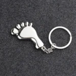 Small Feet Metal Keychain Gift - Image 2