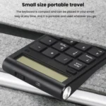 2.4G Dual-Mode Display Digital Keypad Cashier Office Computer Rechargeable Wireless Keyboard - Image 14