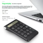 2.4G Dual-Mode Display Digital Keypad Cashier Office Computer Rechargeable Wireless Keyboard - Image 4