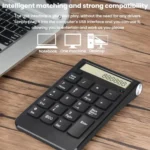 2.4G Dual-Mode Display Digital Keypad Cashier Office Computer Rechargeable Wireless Keyboard - Image 9