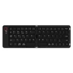 B023 Two Folding Portable Mini Wireless Bluetooth Keyboard Cell Phone Laptop Notebook Office Keyboard