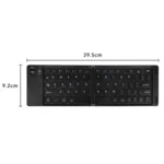 B023 Two Folding Portable Mini Wireless Bluetooth Keyboard Cell Phone Laptop Notebook Office Keyboard - Image 2