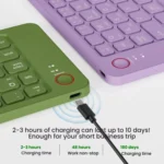 B023 Two Folding Portable Mini Wireless Bluetooth Keyboard Cell Phone Laptop Notebook Office Keyboard - Image 7