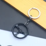 Car Steering Wheel Keychain Removable Key Pendant