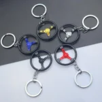 Car Steering Wheel Keychain Removable Key Pendant - Image 5