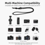 BRDRC Sport Camera Lanyard With 1/4 Inch Screw Anti-Lost Crossbody Lanyard - Image 10