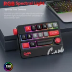 MKESPN RGB Hot Swap Wired Mechanical Keyboard Rocker Knob Programming Macro Custom Gaming Keyboard - Image 5