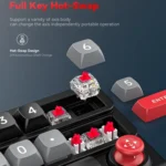 MKESPN RGB Hot Swap Wired Mechanical Keyboard Rocker Knob Programming Macro Custom Gaming Keyboard - Image 9