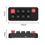 MKESPN 8-Key Wired Hot-Swappable Macro Definition Gaming Mechanical Keyboard With Knob - Image 2