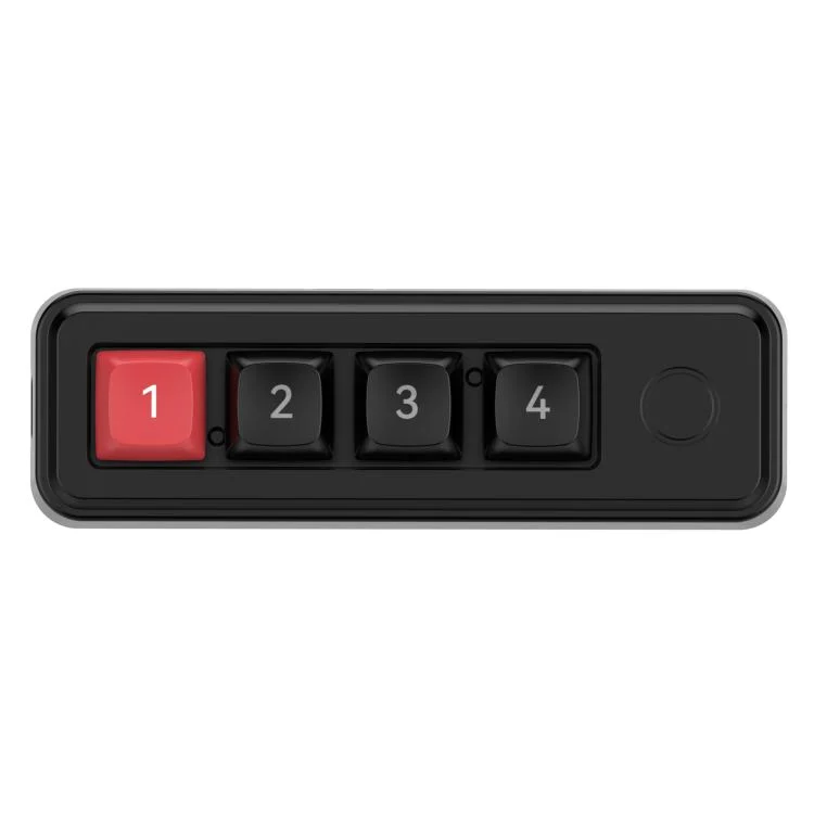 MKESPN 4-Key Macro Programmable Mechanical Gaming Keyboard With Dual USB-C Ports Hot-Swappable RGB Backlit