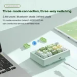 MKESPN W908 Wireless Tri-Mode Hot-Swappable Macro-Defined RGB Backlit Gaming Mechanical Keypad - Image 6