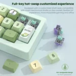 MKESPN W908 Wireless Tri-Mode Hot-Swappable Macro-Defined RGB Backlit Gaming Mechanical Keypad - Image 8