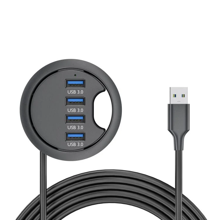 Desk Grommet Splitter HUB Dock Station, Cable Length 1.2m