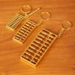 Zinc Alloy Gold Plated Daily Charm Abacus Keychain - Image 3