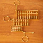 Zinc Alloy Gold Plated Daily Charm Abacus Keychain - Image 4