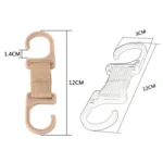 4pcs / Set Car Seatback Headrest Hooks Hidden Anti-Knock Car Rear Seat Organizer Hangers - Image 3