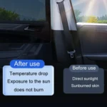 Universal Magnetic Car Sunshade Double Splicing Design Breathable Car Curtains - Image 5